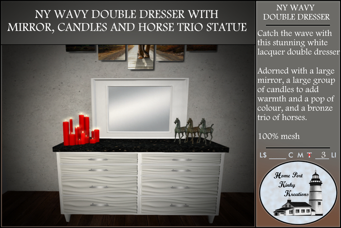 NY WAVY DOUBLE DRESSER BOXED