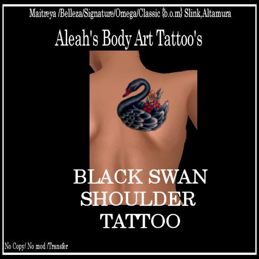 BLACK SWAN SHOULDER TATTOO