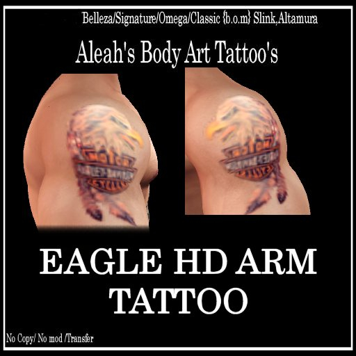 EAGLE HD ARM TATTOO
