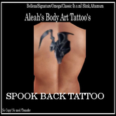 SPOOK BACK TATTOO