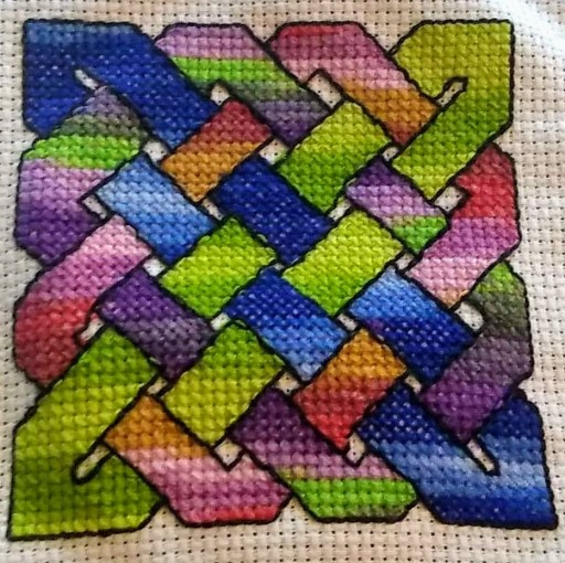 Celtic Knot Needlework Texture