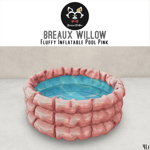Fluffy Inflatable Pool - Pink - Breaux Willow [Boxed]