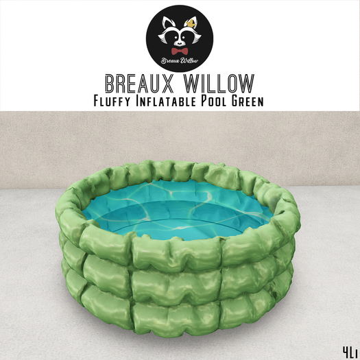 Fluffy Inflatable Pool - Green - Breaux Willow [Boxed]