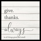 Wall Decor - Give Thanks Always