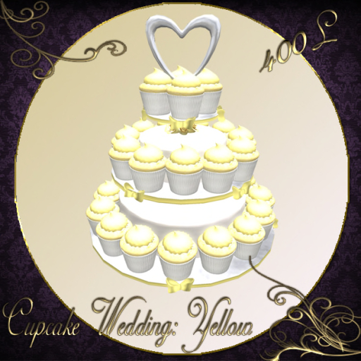 Meant To Be: Cupcake Wedding Cake Box - Yellow