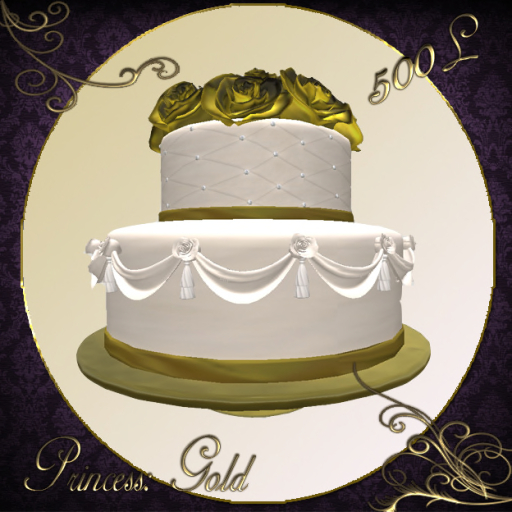 Meant To Be: Princess Wedding Cake Box (Gold)