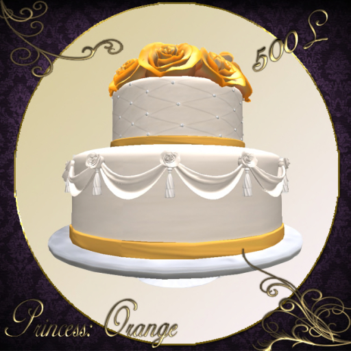Meant To Be: Princess Wedding Cake Box (Orange)