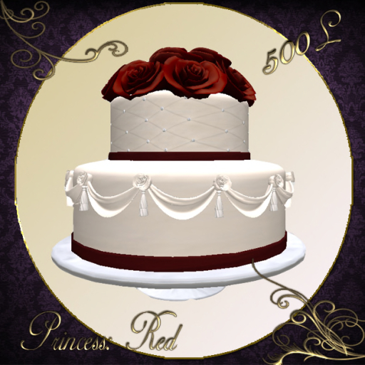 Meant To Be: Princess Wedding Cake Box (Red)