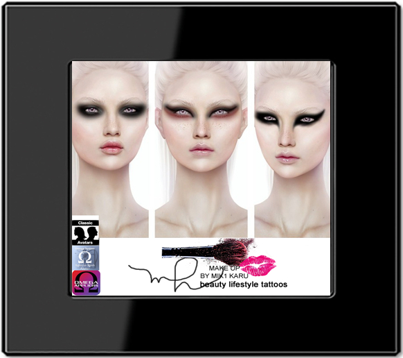Bom Gothik Makeup Eyeshadow Omega Applier Set