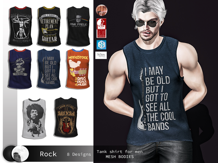 RAVE MooN * ROCK * T-SHIRT-8 - Signature,Belleza, Slink, Legacy