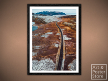 Great Wild Road | Scenic Photo Poster | Mesh Frame with 6 texture options 