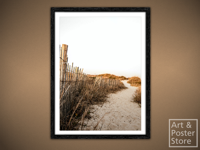 Sand Path | Scenic Photo Poster | Mesh Frame with 6 texture options 
