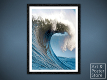 Crashing Wave | Scenic Photo Poster | Mesh Frame with 6 texture options 