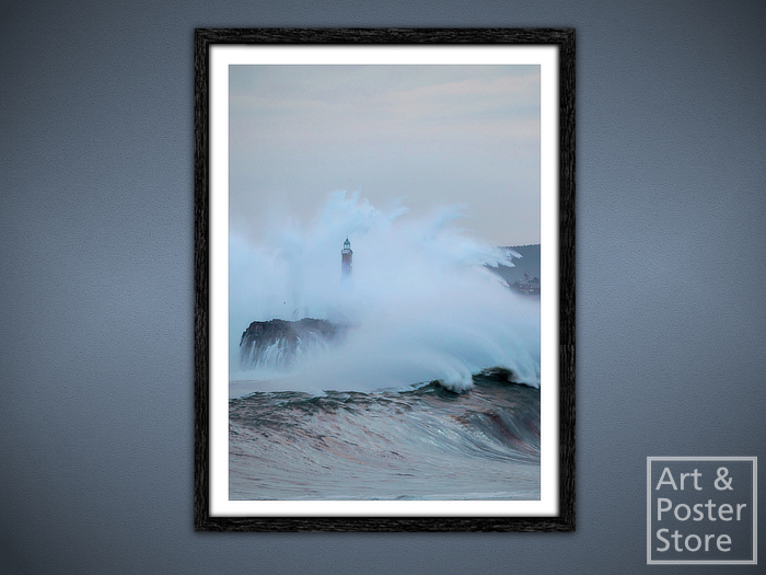 Lighthouse | Scenic Photo Poster | Mesh Frame with 6 texture options 