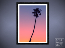 Solo Palm | Scenic Photo Poster | Mesh Frame with 6 texture options 
