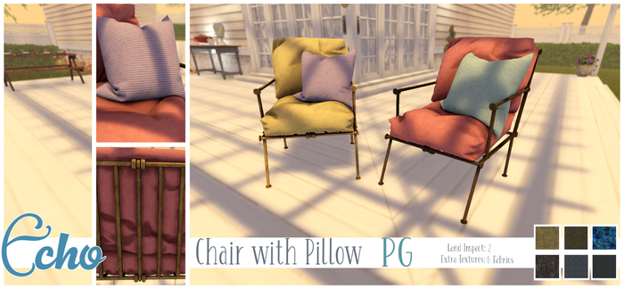 Echo - Breeze - Chair with Pillow - PG - Fatpack - Box