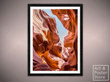 Antelope Canyon | Scenic Photo Poster | Mesh Frame with 6 texture options 