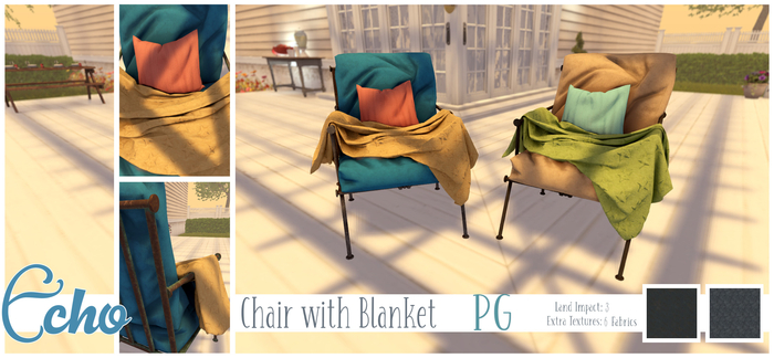 Echo - Breeze - Chair with Blanket - PG - Style 3 - Box