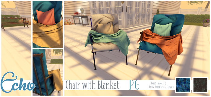 Echo - Breeze - Chair with Blanket - PG - Style 2 
