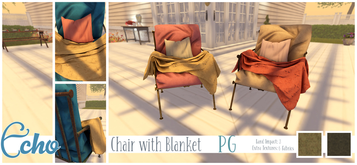 Echo - Breeze - Chair with Blanket - PG - Style 1 