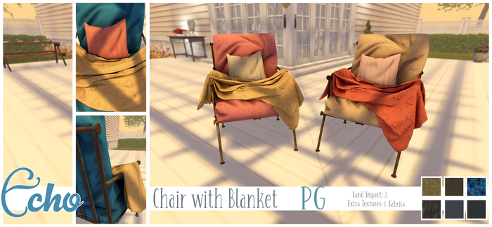 Echo - Breeze - Chair with Blanket - PG - Fatpack