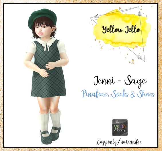 YJ - Jenni Pinafore Sage (add me)