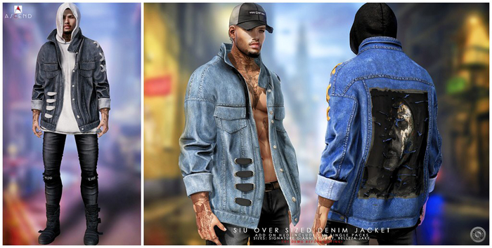 //Ascend// Siu Oversized Denim Jacket - FATPACK[ADD ME]