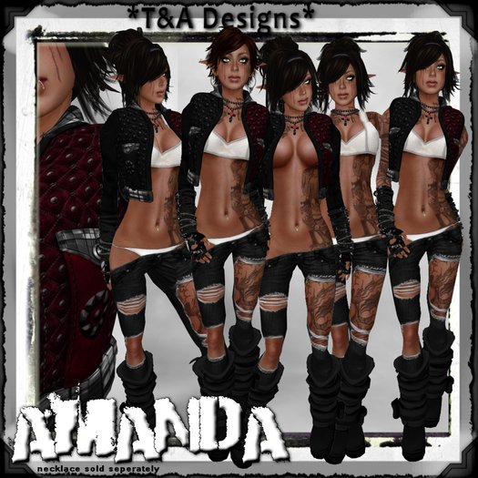 *T&A Designs* Amanda outfit, jacket, elven ears, and boots *TD*