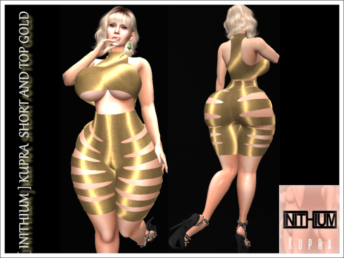 [ INITHIUM ] KUPRA  SHORT AND TOP GOLD