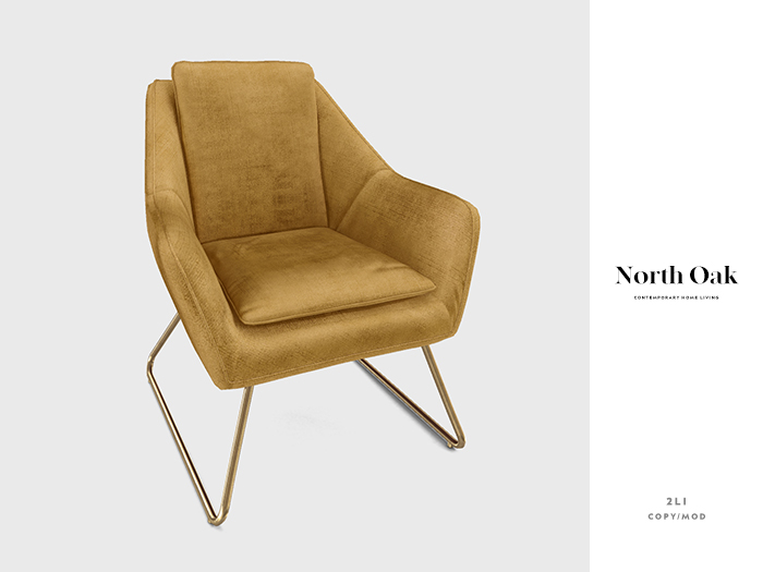 [North Oak] + Rainer Chair (mustard)