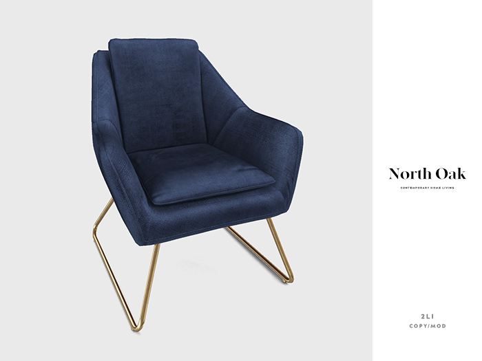 [North Oak] + Rainer Chair (navy)