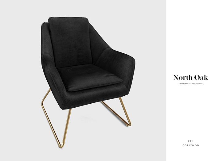 [North Oak] + Rainer Chair (black)