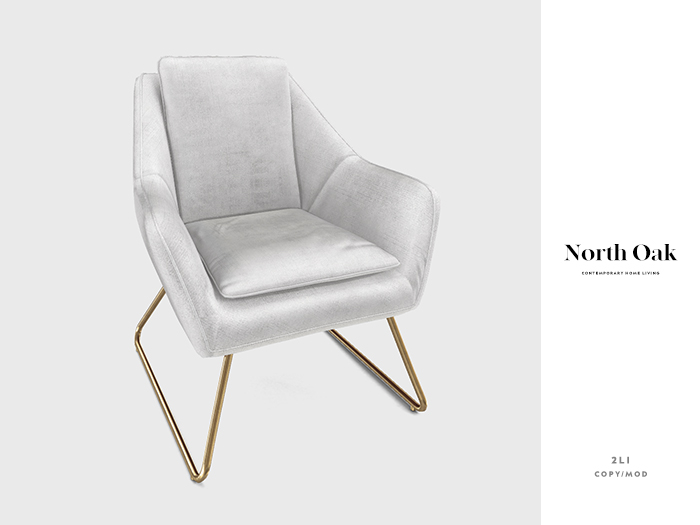 [North Oak] + Rainer Chair (white)