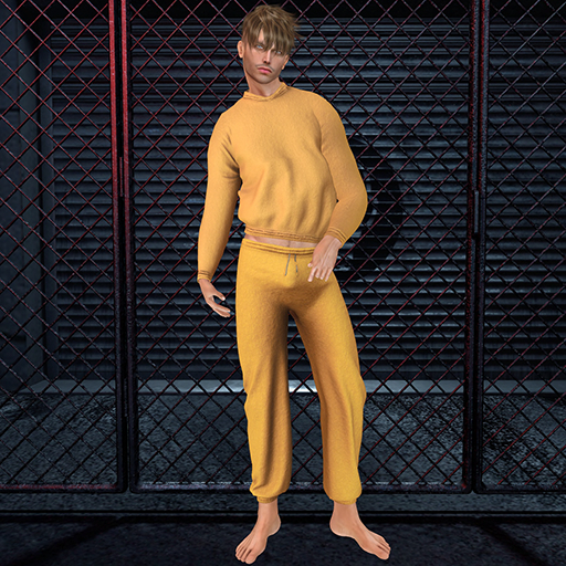 -[d9]- Kurt Orange Sweatpants Single (Wear)