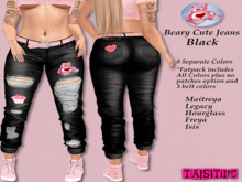 Tastic-Beary Cute Jeans Black-Boxed