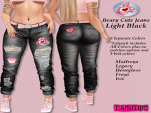 Tastic-Beary Cute Jeans Light Black-Boxed