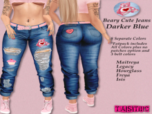 Tastic-Beary Cute Jeans Darker Blue-Boxed