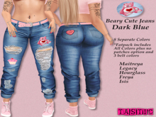 Tastic-Beary Cute Jeans Dark Blue-Boxed