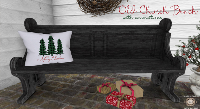 .:Ecce Bellus:. Old Church Bench Grey