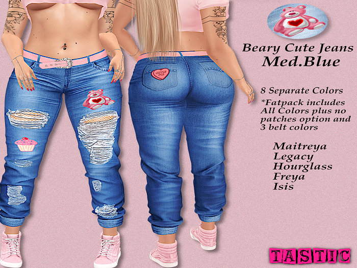 Tastic-Beary Cute Jeans Med.Blue-Boxed