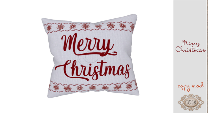 .:Ecce Bellus:. Merry Christmas Pillow ~ CHRISTMAS