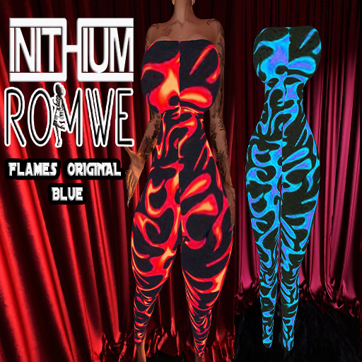 Romwe - Flames  ORIGINAL Blue