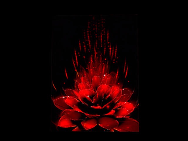 #36 ANIMATED 3D GIF FRAMED PICTURE "RADIANT WITH LOVE" 1P, C/M & Modify/Transfer, Image both sides. Gift Card Wall Decor