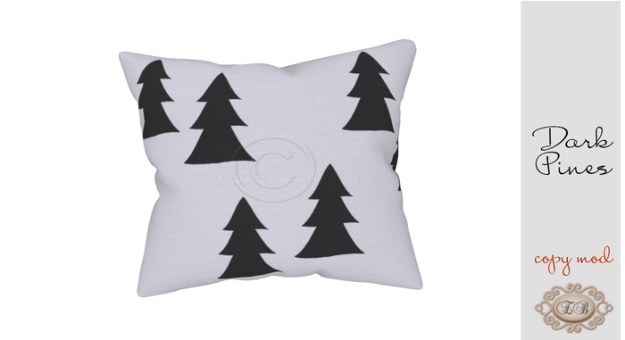 .:Ecce Bellus:.Dark Pines Pillow ~ CHRISTMAS