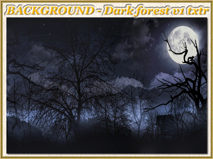 BACKGROUND - Dark forest v1 Texture (Full perm)