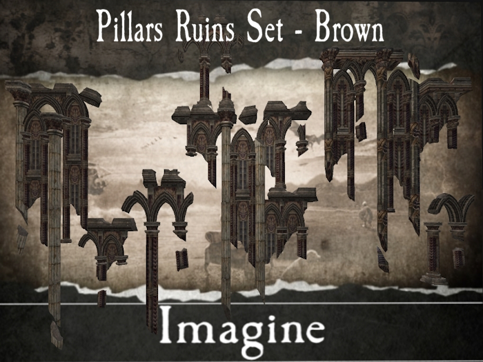 I: Pillar Ruins Set - Brown