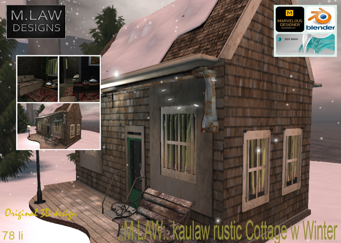 .:M.LAW:. KAULAW RUSTIC GAZEBO W WINTER BOX
