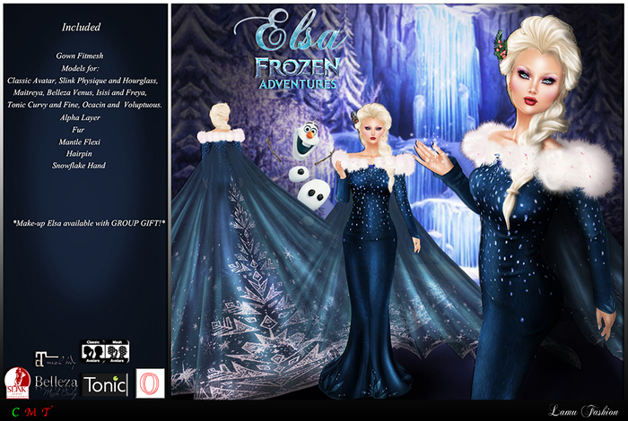 -Lamu Fashion-Gown *Elsa* Frozen Adventure DEMO