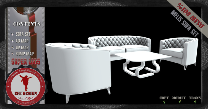 Melis Sofa Set Full Permission Unpack (ADD)