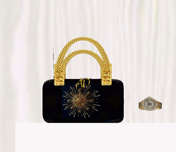 Adl Alta Moda Purse gold Handles